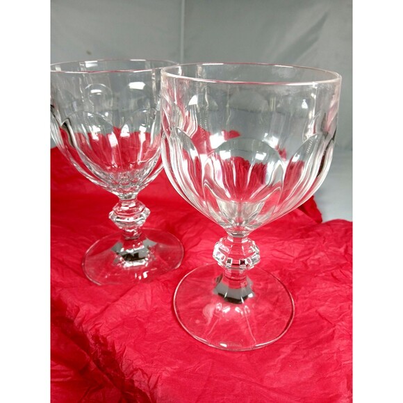 Set of Two (2) Villeroy and Boch Bernadotte Crystal Water Glasses - Picture 5 of 6